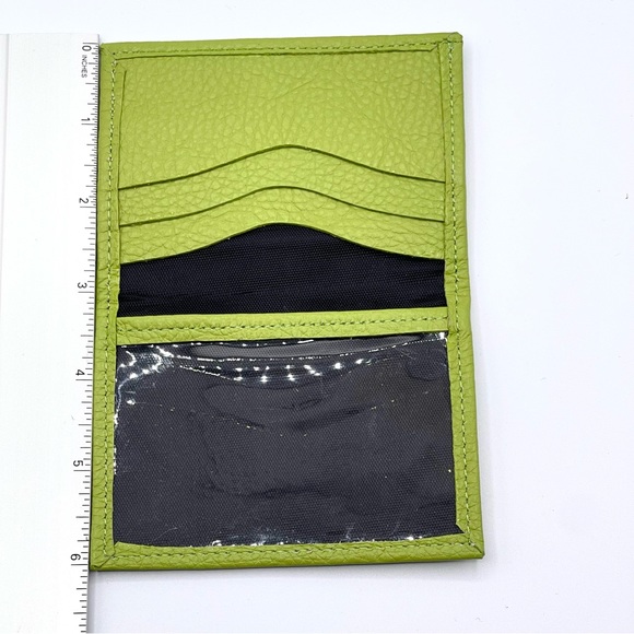 NWOT SLIM-FOLD LEATHER WALLET IN FUN POP COLORS, PERFECT FOR CASH/CARDS, MEXICAN - Picture 9 of 9